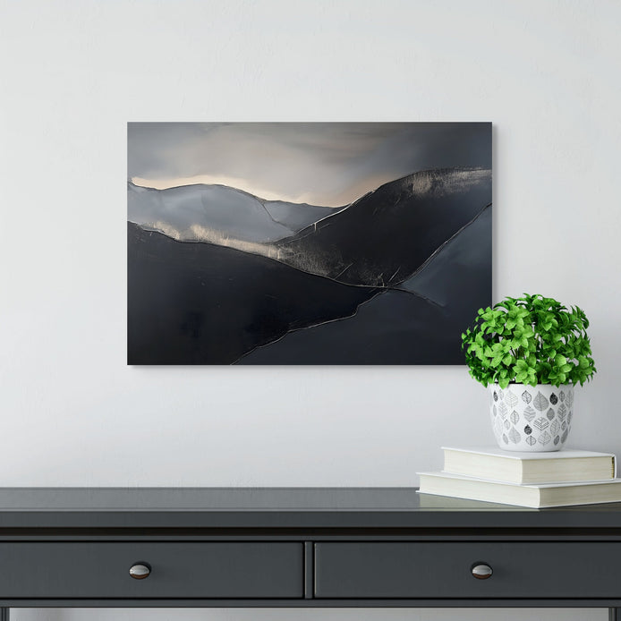 D0020-midnight-mountains-hand-painted-wall-art-hallway-room-image