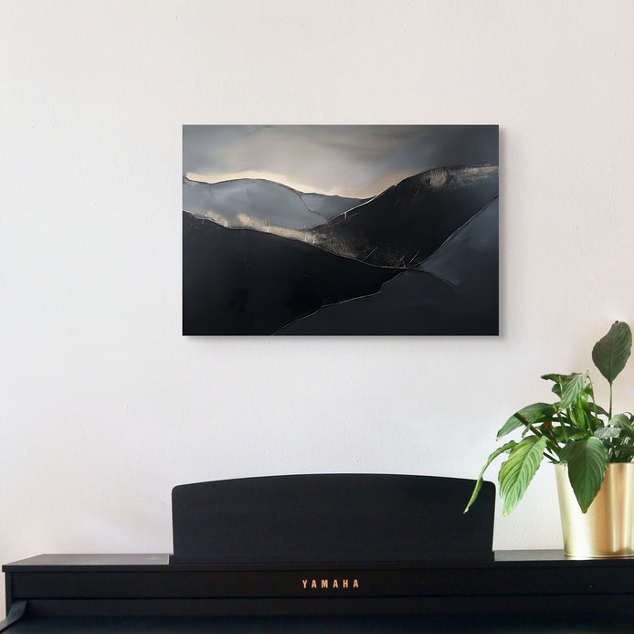 D0020-midnight-mountains-hand-painted-wall-art-office-room-image