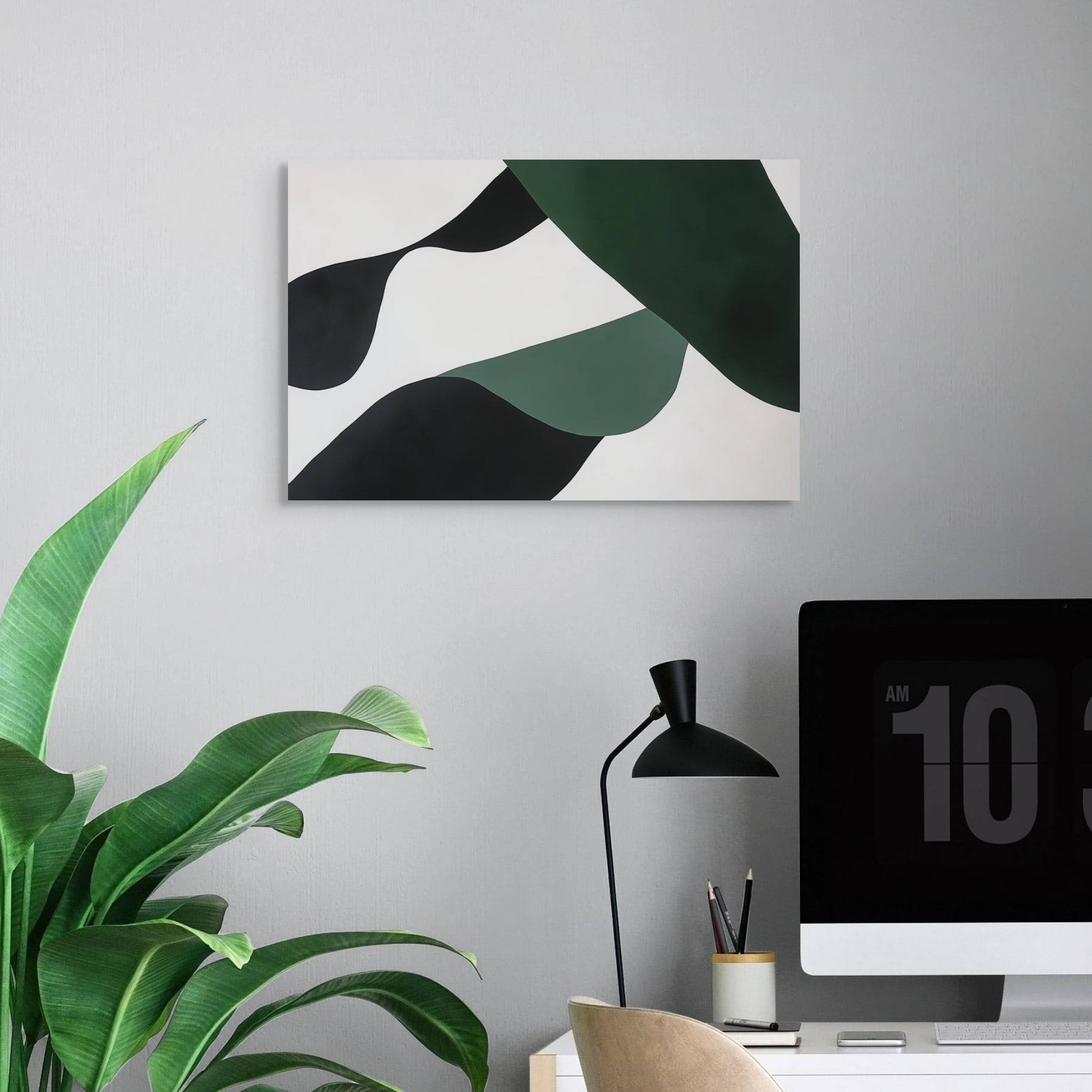 D0025-a-quiet-forest-hand-painted-wall-art-office-room-image