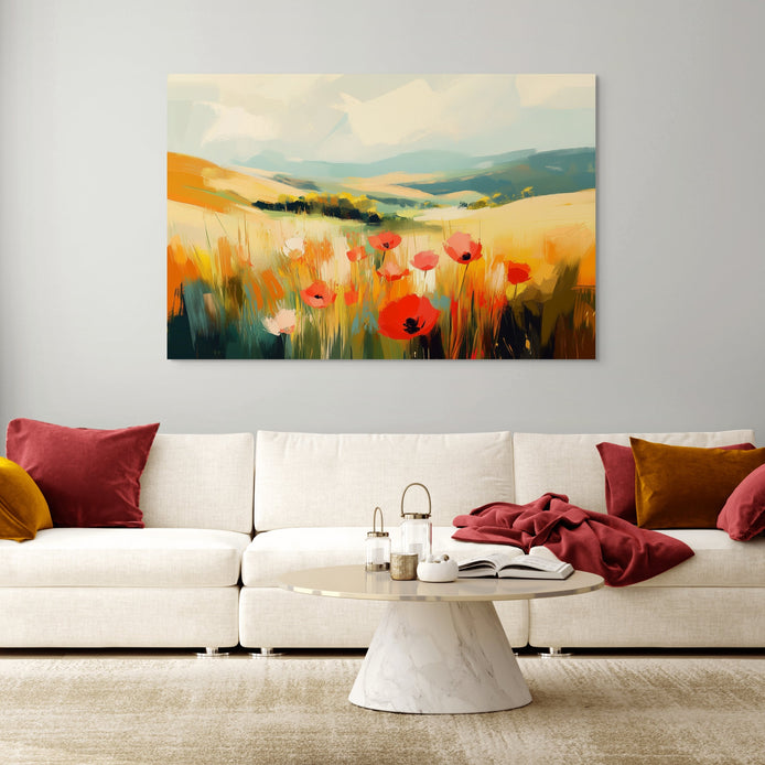 D0036-blooming-poppies-hand-painted-wall-art-living-room-image