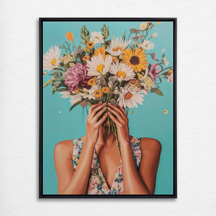 D0046-a-sweet-bouquet-hand-painted-wall-art_08_3x4-vertical-frame-black.psd