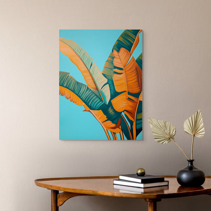 D0059-date-fronds-hand-painted-wall-art-hallway-room-image