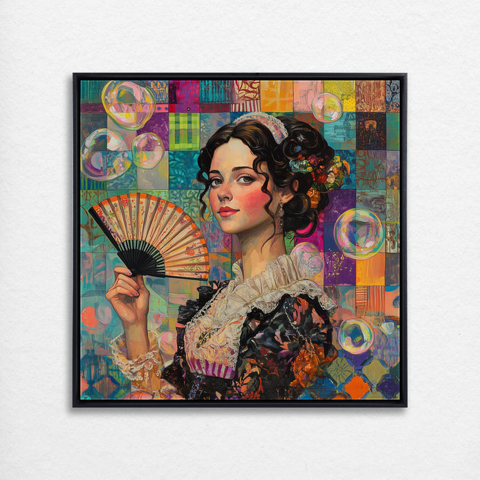 D0078-blushing-bubbles-hand-painted-wall-art_16_1x1-square-frame-black.psd