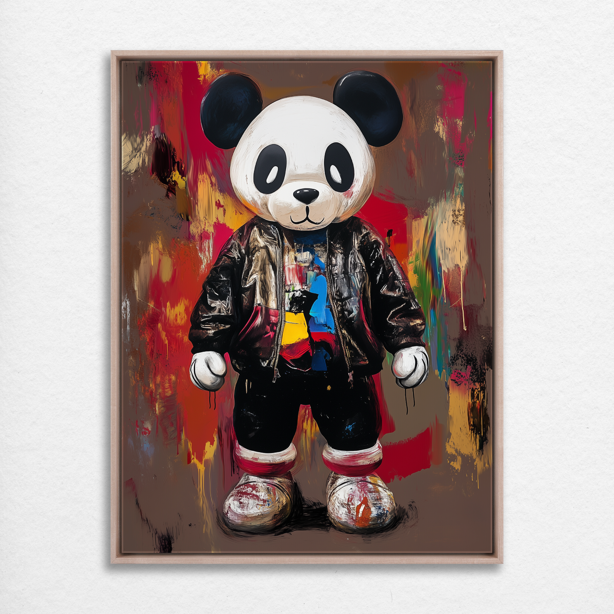 D0094-urban-panda-hand-painted-wall-art_32_3x4-vertical-frame-natural.psd