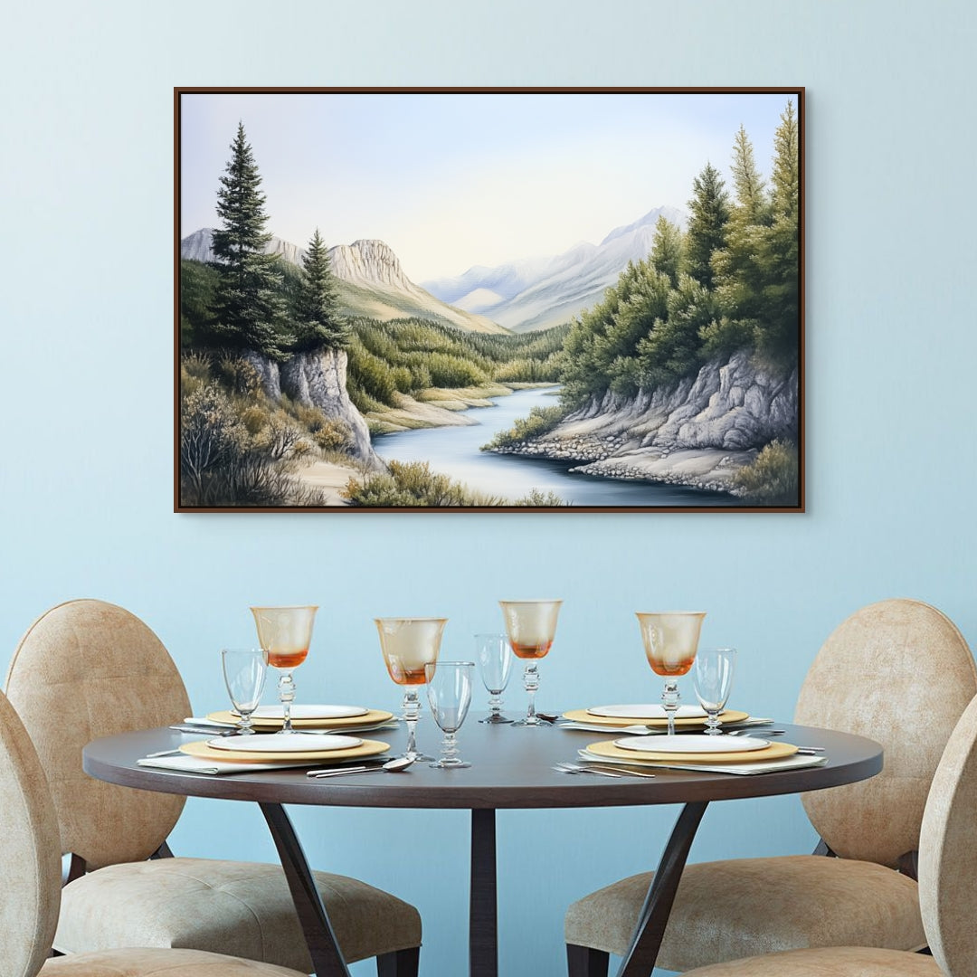 D0095-tranquil-horizons-hand-painted-wall-art-dining-room-image-room-f-walnut