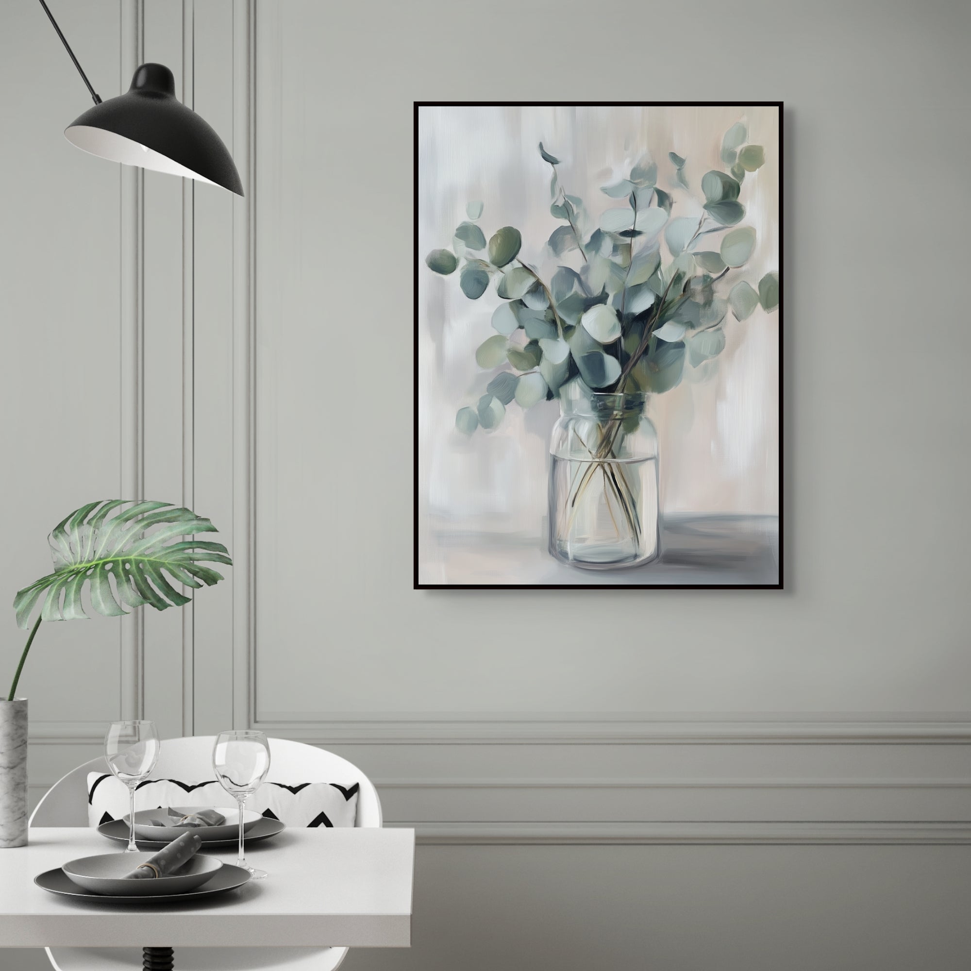 D0096-eucalyptus-serenade-hand-painted-wall-art-dining-room-image