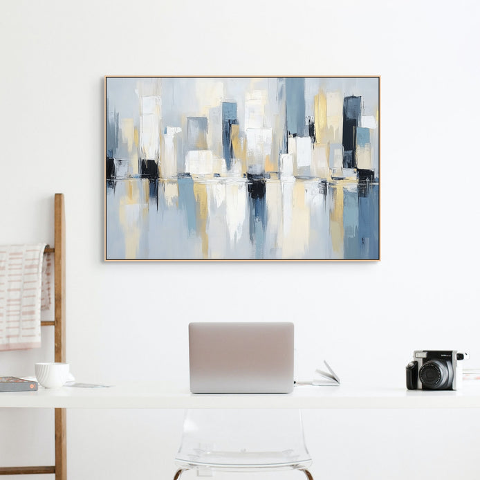 D0097-skyline-reflections-hand-painted-wall-art-office-room-image-room-f-natural