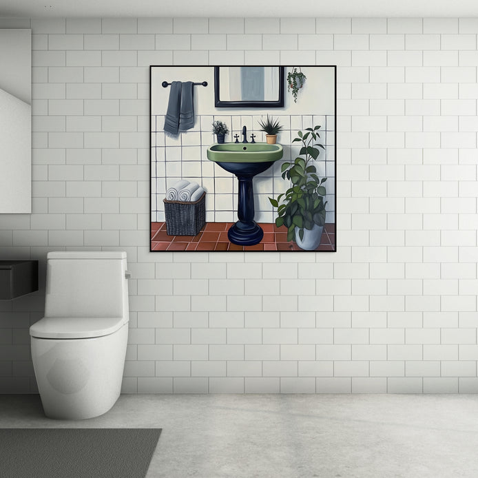 D0099-botanical-washroom-hand-painted-wall-art-a-room-image-room-f-black