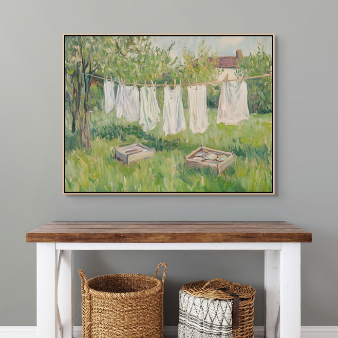 D0107-summer-breeze-hand-painted-wall-art-hallway-room-image