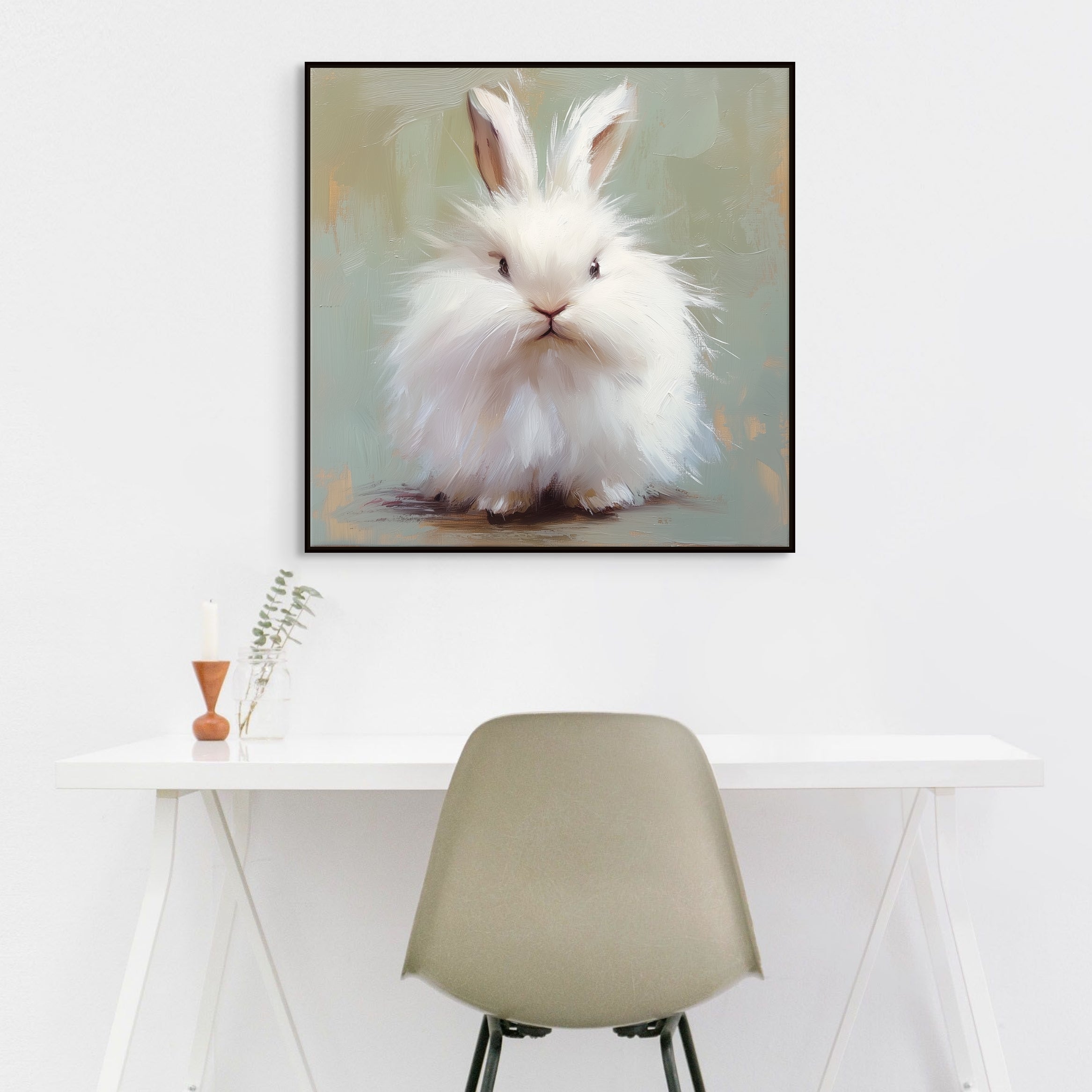 D0111-fluffy-whimsy-hand-painted-wall-art-office-room-image