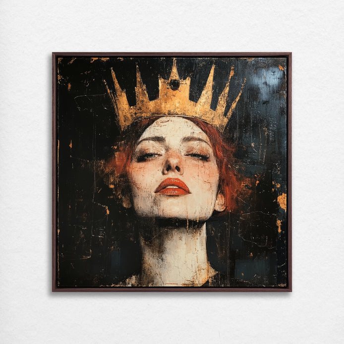 D0113-crowned-resilience-hand-painted-wall-art_23_1x1-square-frame-walnut.psd