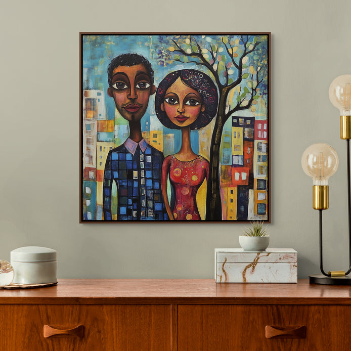 D0115-whimsical-pair-hand-painted-wall-art-hallway-room-image-room-f-walnut