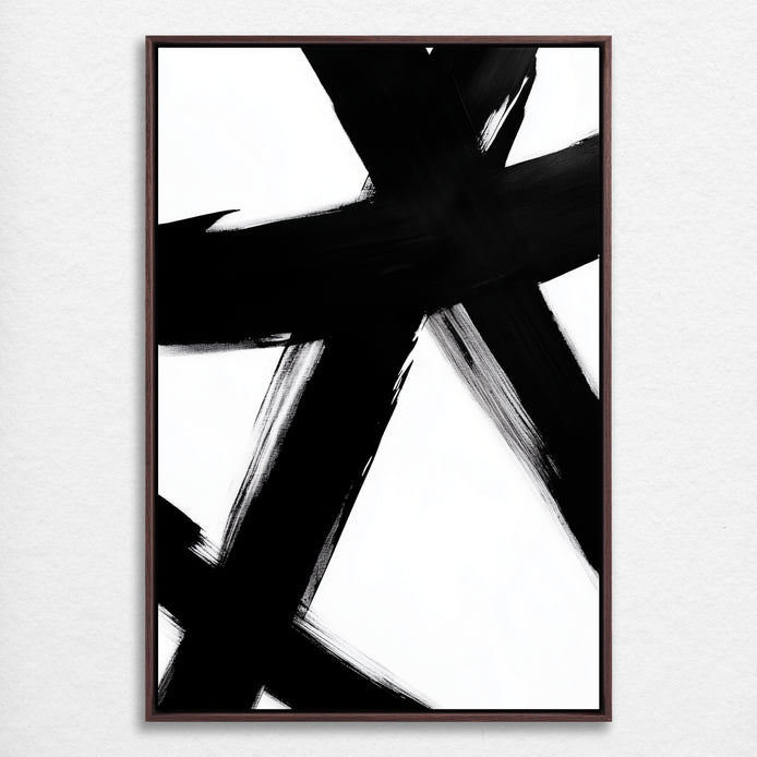 D0118-monochrome-intersection-hand-painted-wall-art_3_2x3-vertical-frame-walnut.psd