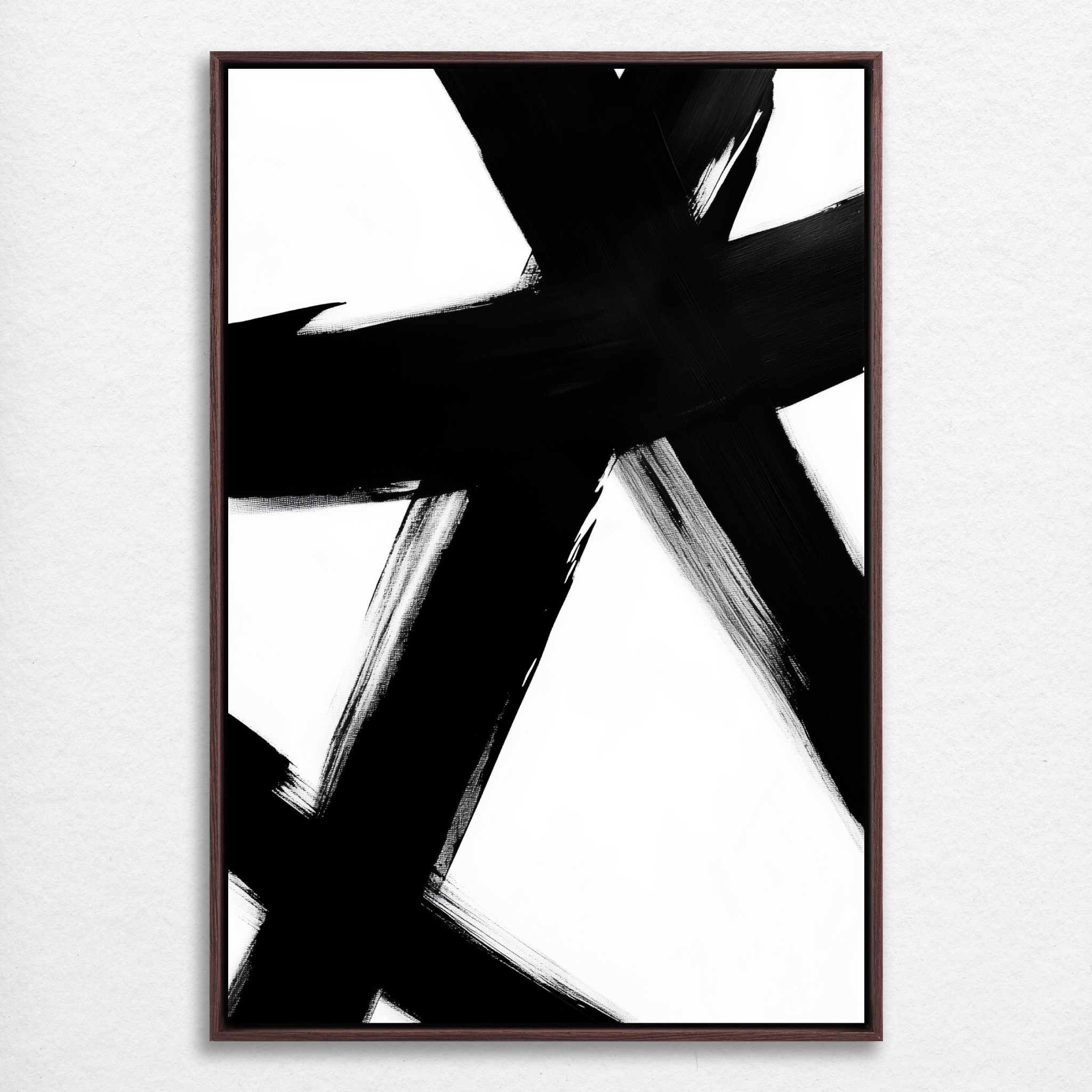 D0118-monochrome-intersection-hand-painted-wall-art_3_2x3-vertical-frame-walnut.psd