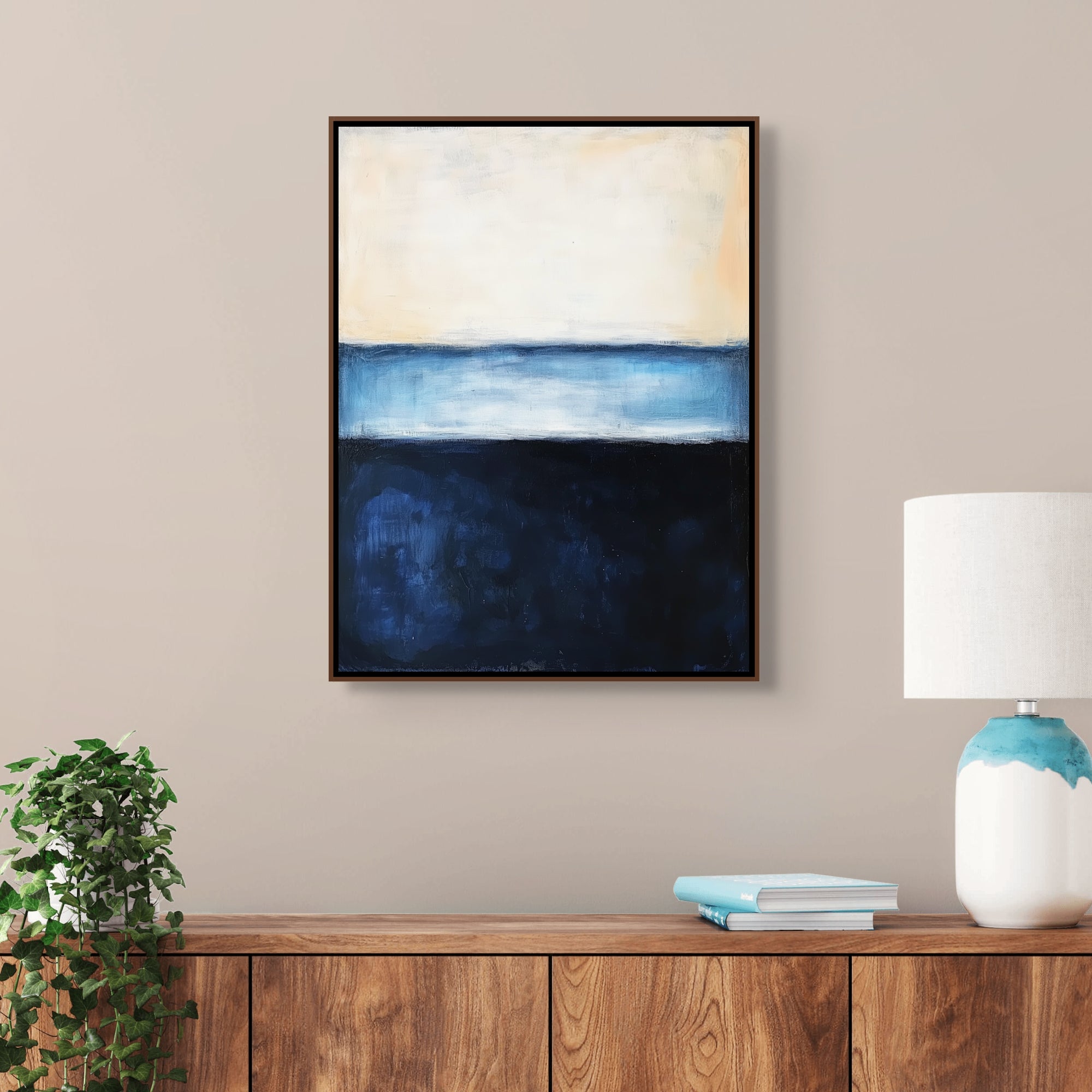 D0120-horizon-in-solitude-hand-painted-wall-art-hallway-room-image-room-f-walnut