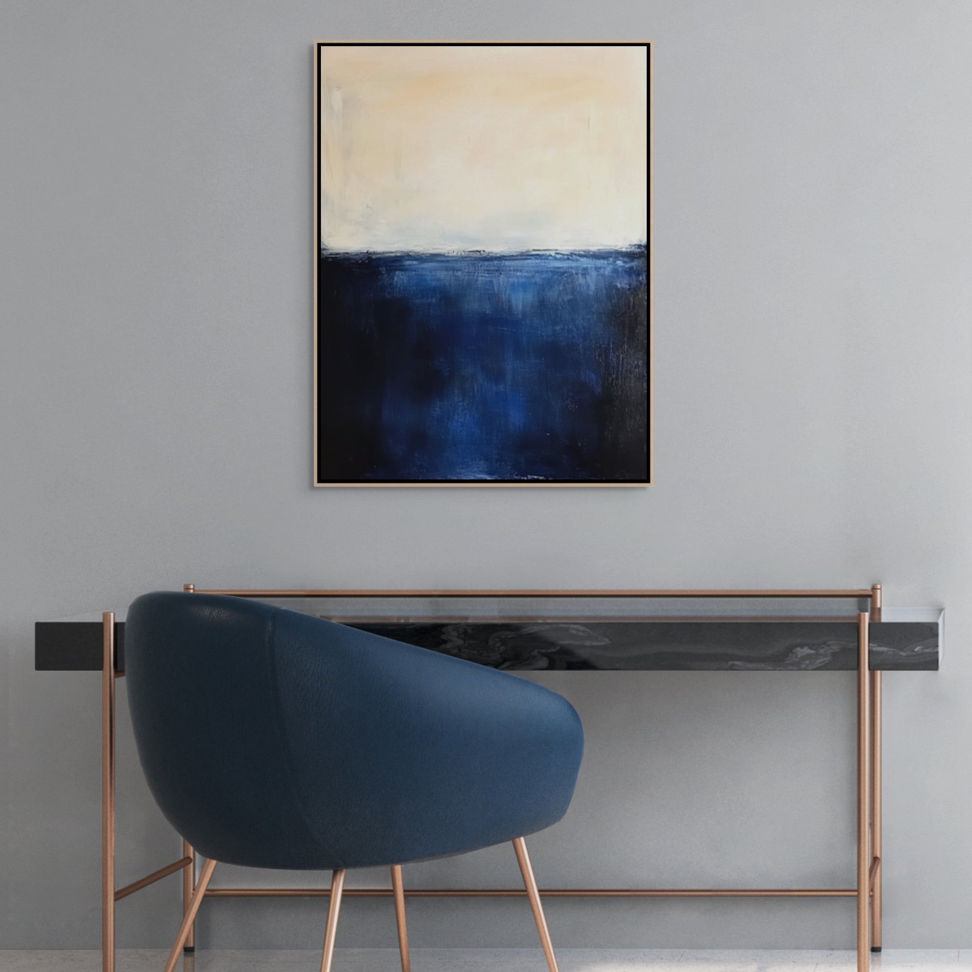 D0121-twilight-serenity-hand-painted-wall-art-office-room-image