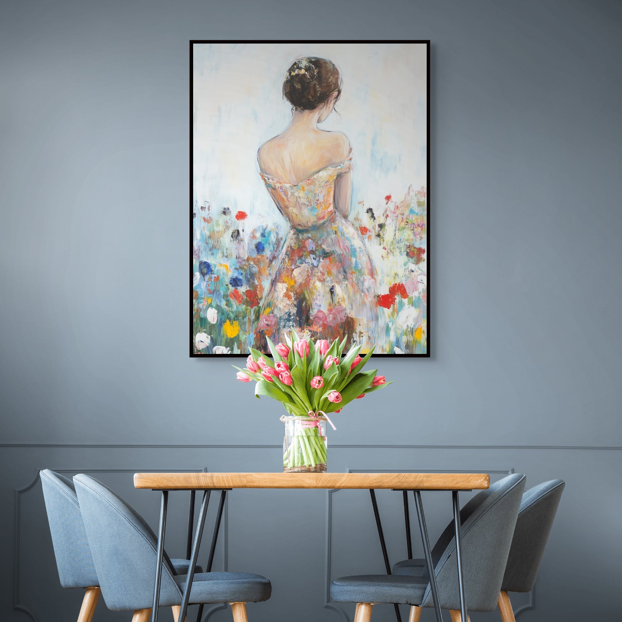 D0123-garden-whimsy-hand-painted-wall-art-dining-room-image-room-f-black