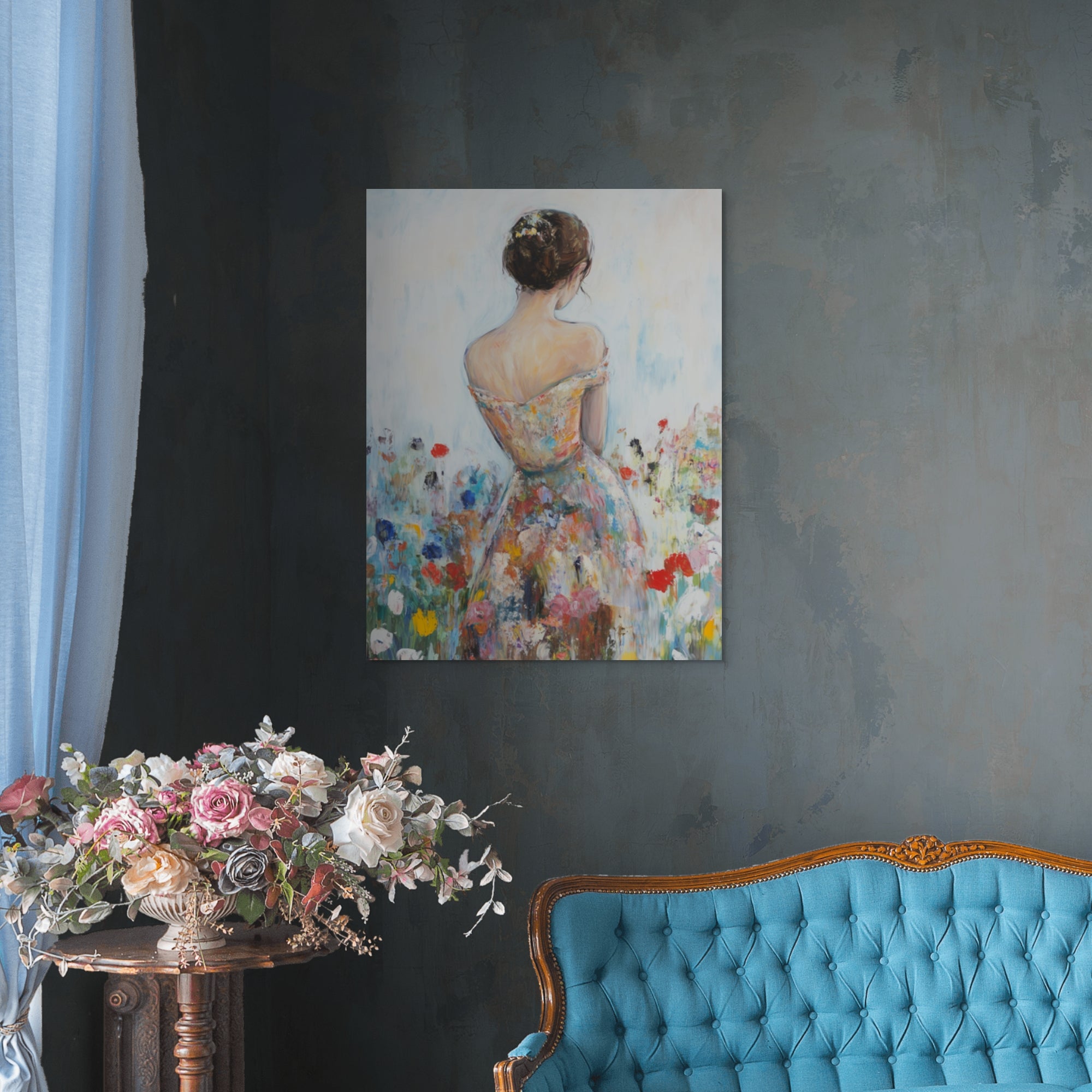 D0123-garden-whimsy-hand-painted-wall-art-living-room-image
