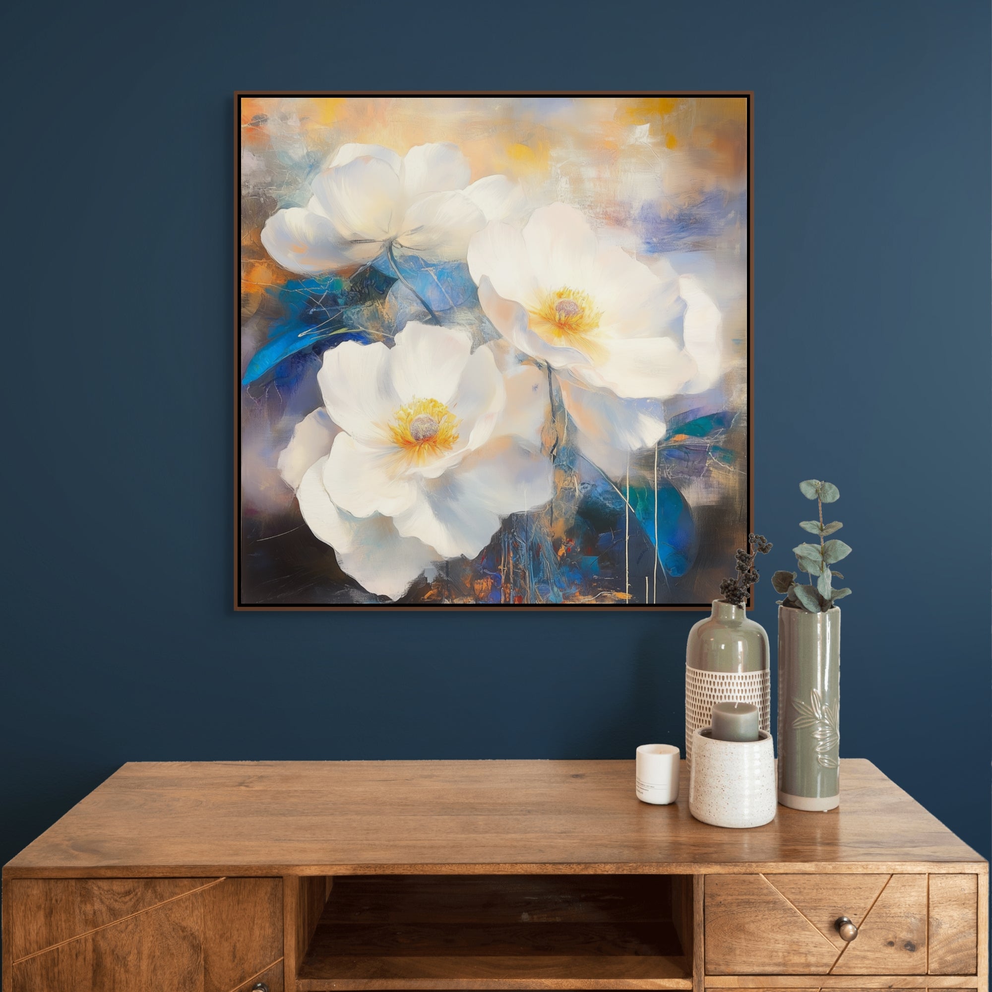 D0124-blossoms-of-light-hand-painted-wall-art-hallway-room-image-room-f-walnut