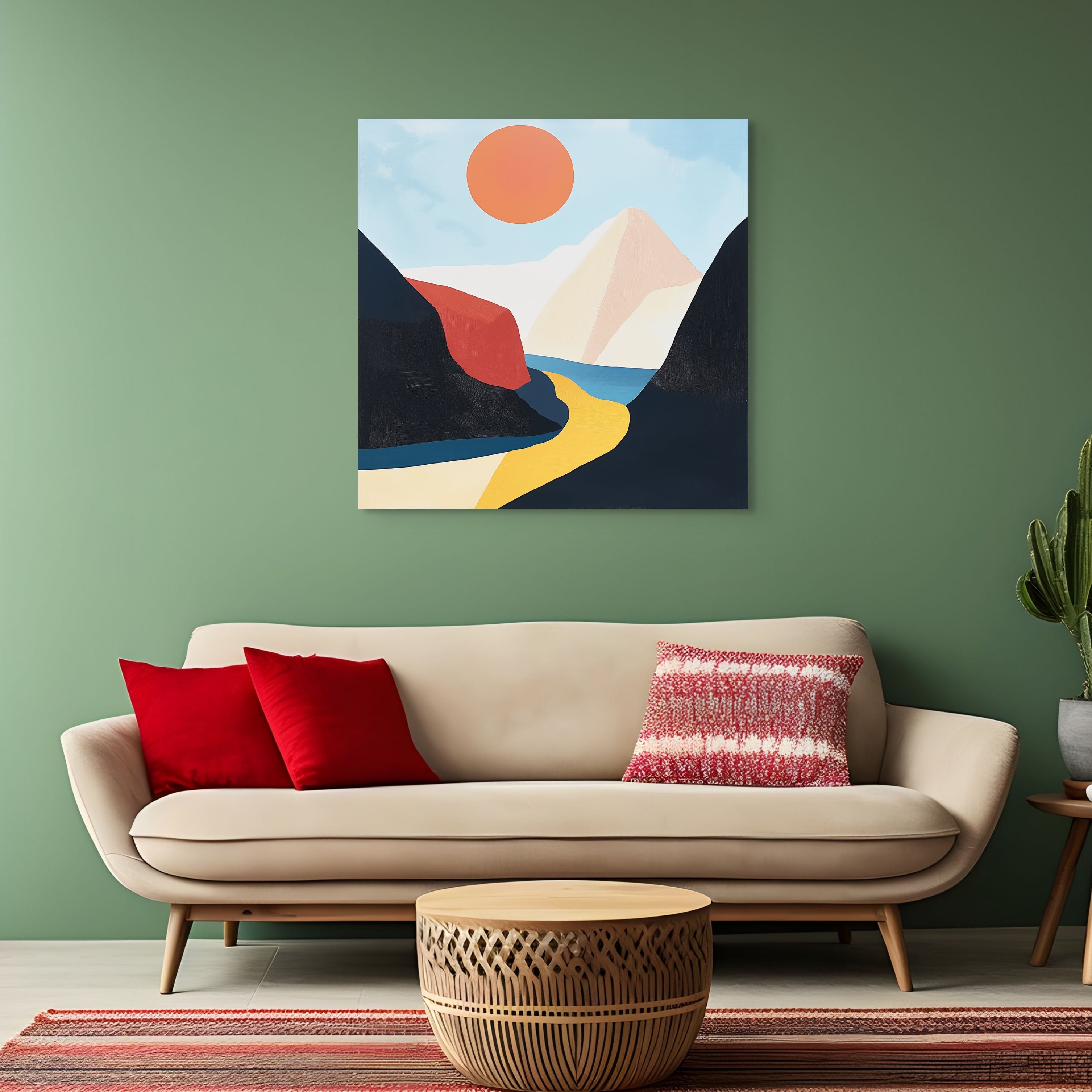 D0130-winding-road-hand-painted-wall-art-living-room-image