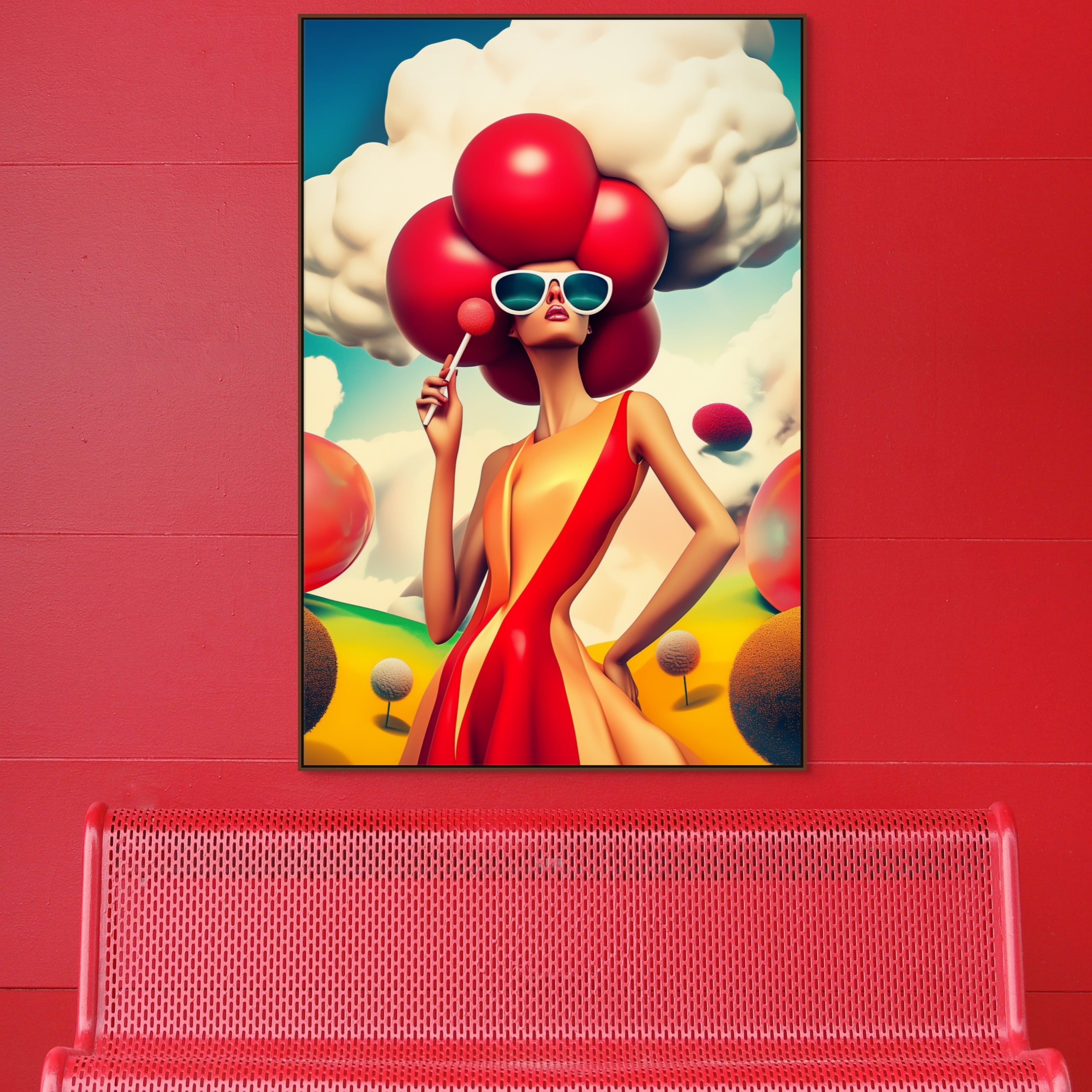 D0136-cherry-pop-hand-painted-wall-art-outdoor-room-image-room-f-walnut