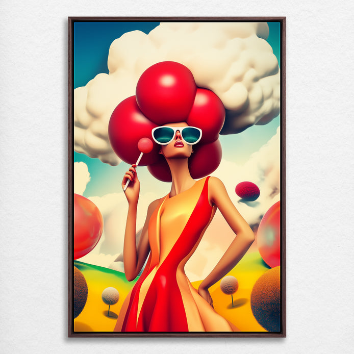 D0136-cherry-pop-hand-painted-wall-art_6_2x3-vertical-frame-walnut.psd