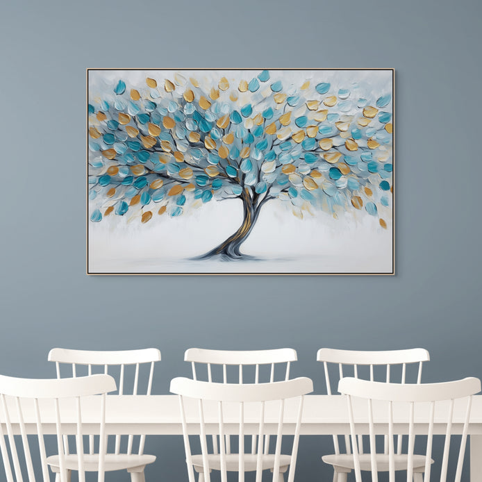D0138-the-wishing-tree-hand-painted-wall-art-dining-room-image
