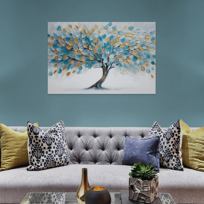 D0138-the-wishing-tree-hand-painted-wall-art-living-room-image