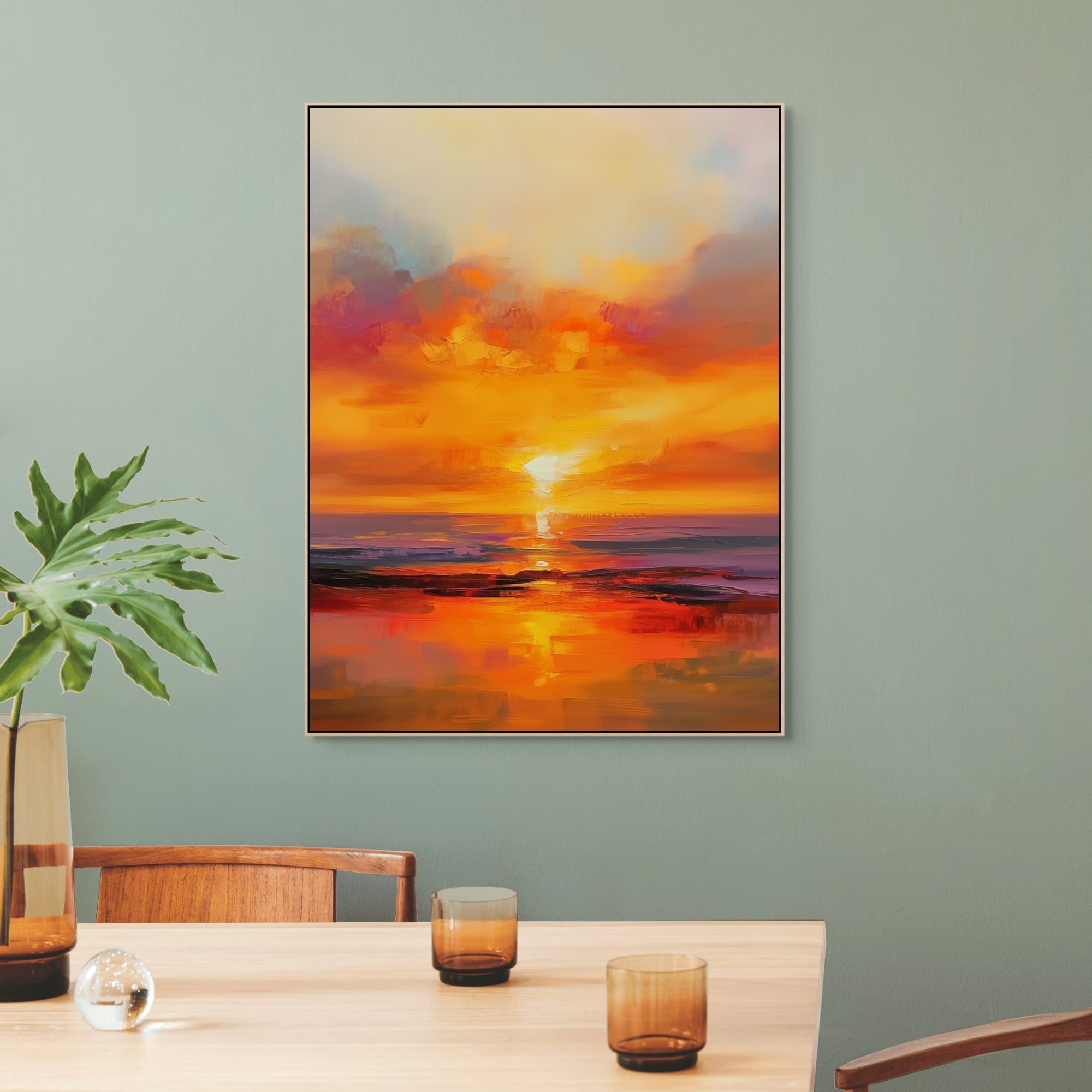 D0144-skies-of-fire-hand-painted-wall-art-dining-room-image-room-f-natural