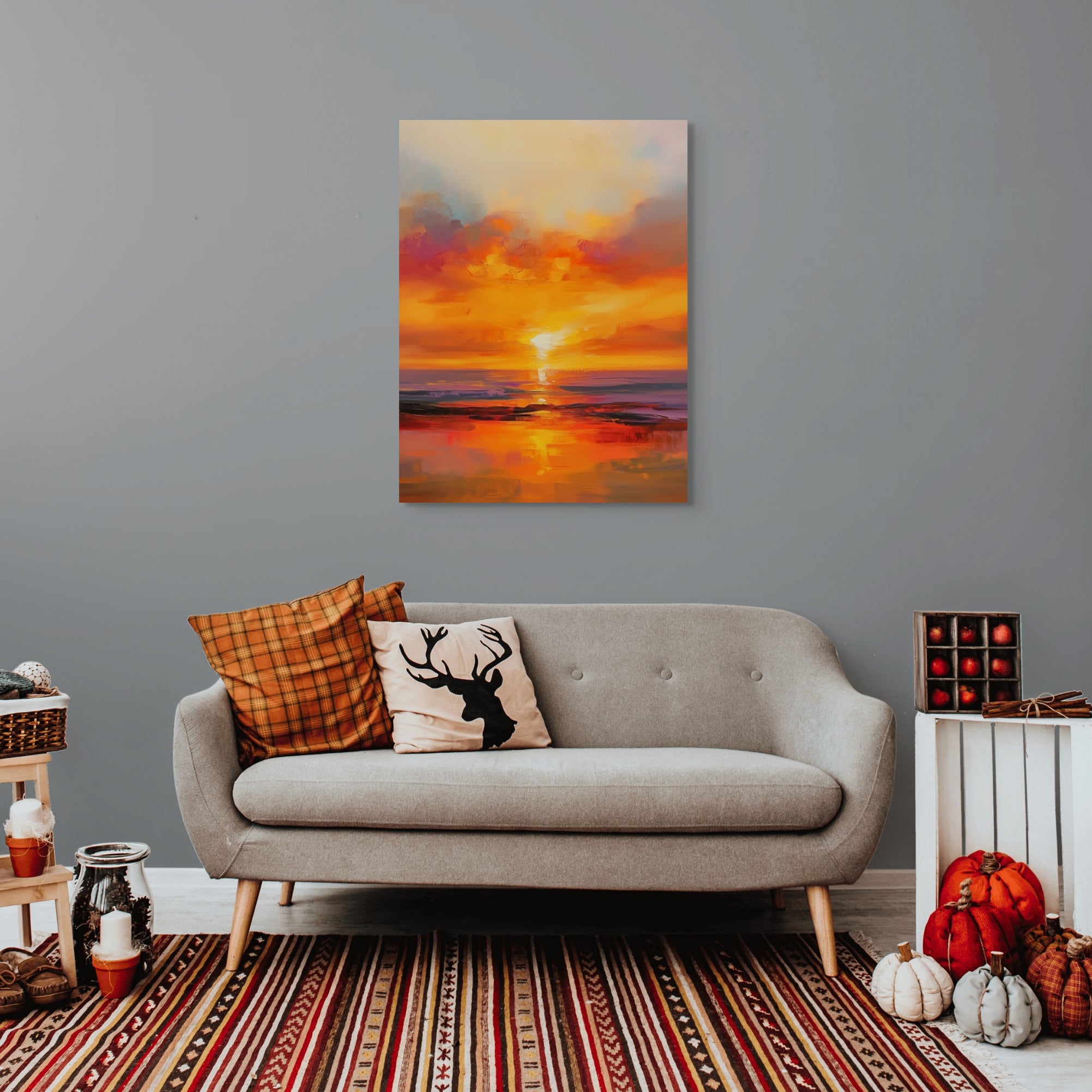 D0144-skies-of-fire-hand-painted-wall-art-living-room-image