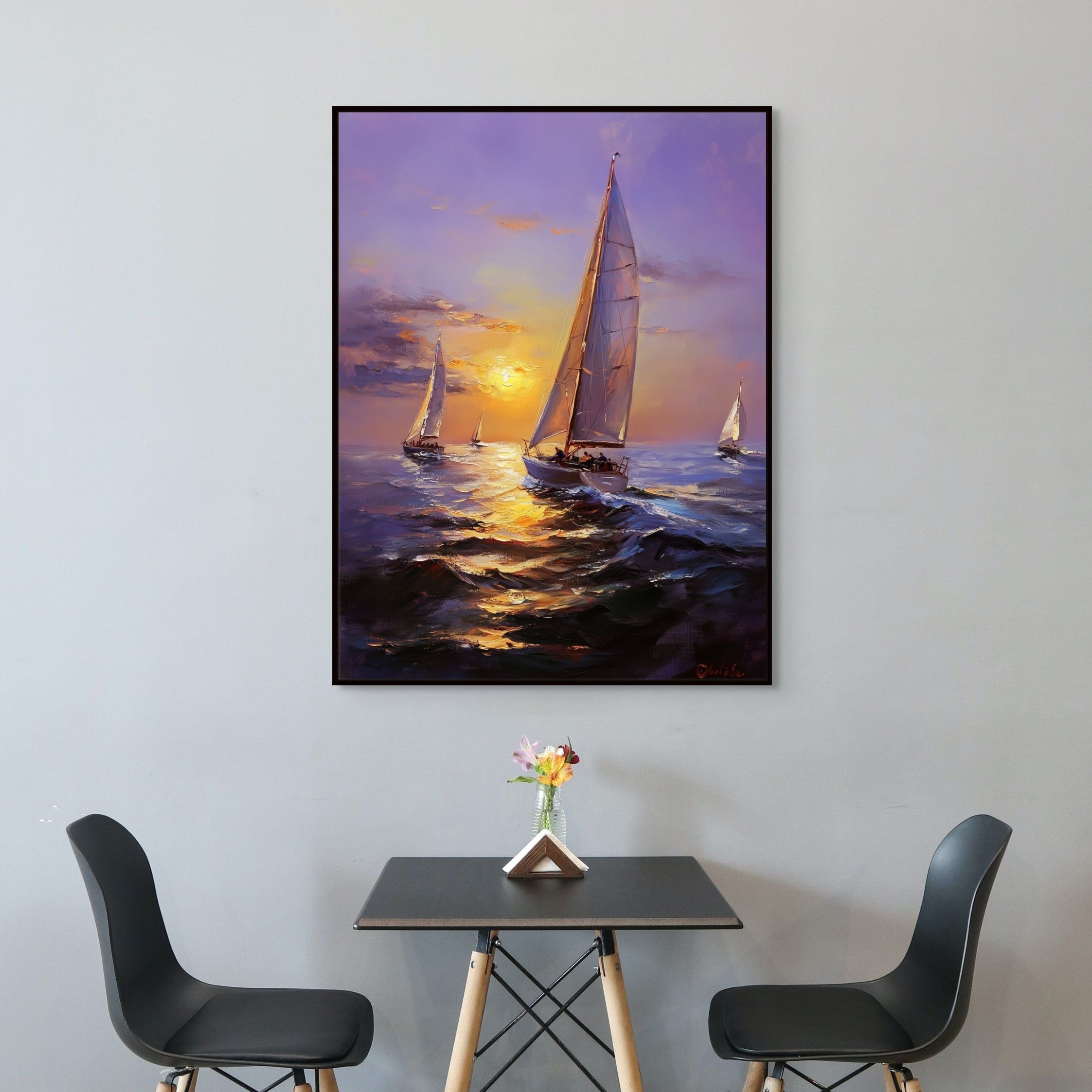 D0145-setting-sailors-hand-painted-wall-art-dining-room-image-room-f-black