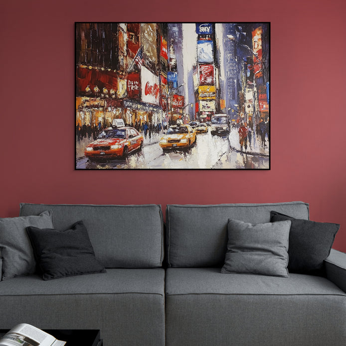 D0154-nightlife-hand-painted-wall-art-living-room-image-room-f-black
