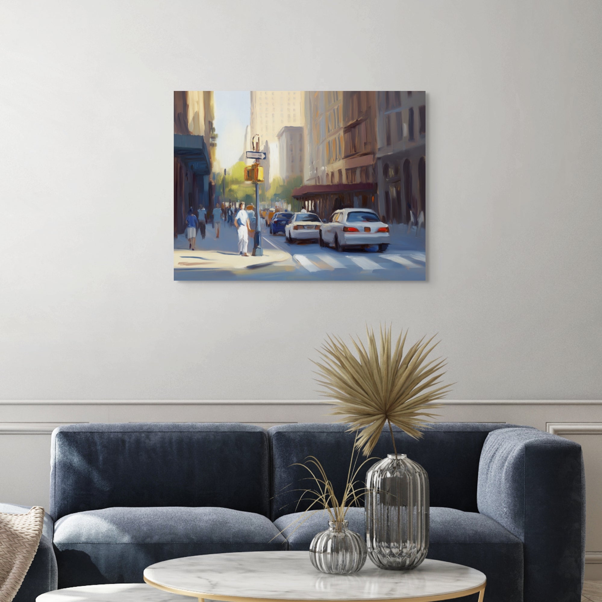 D0155-lunch-break-hand-painted-wall-art-living-room-image