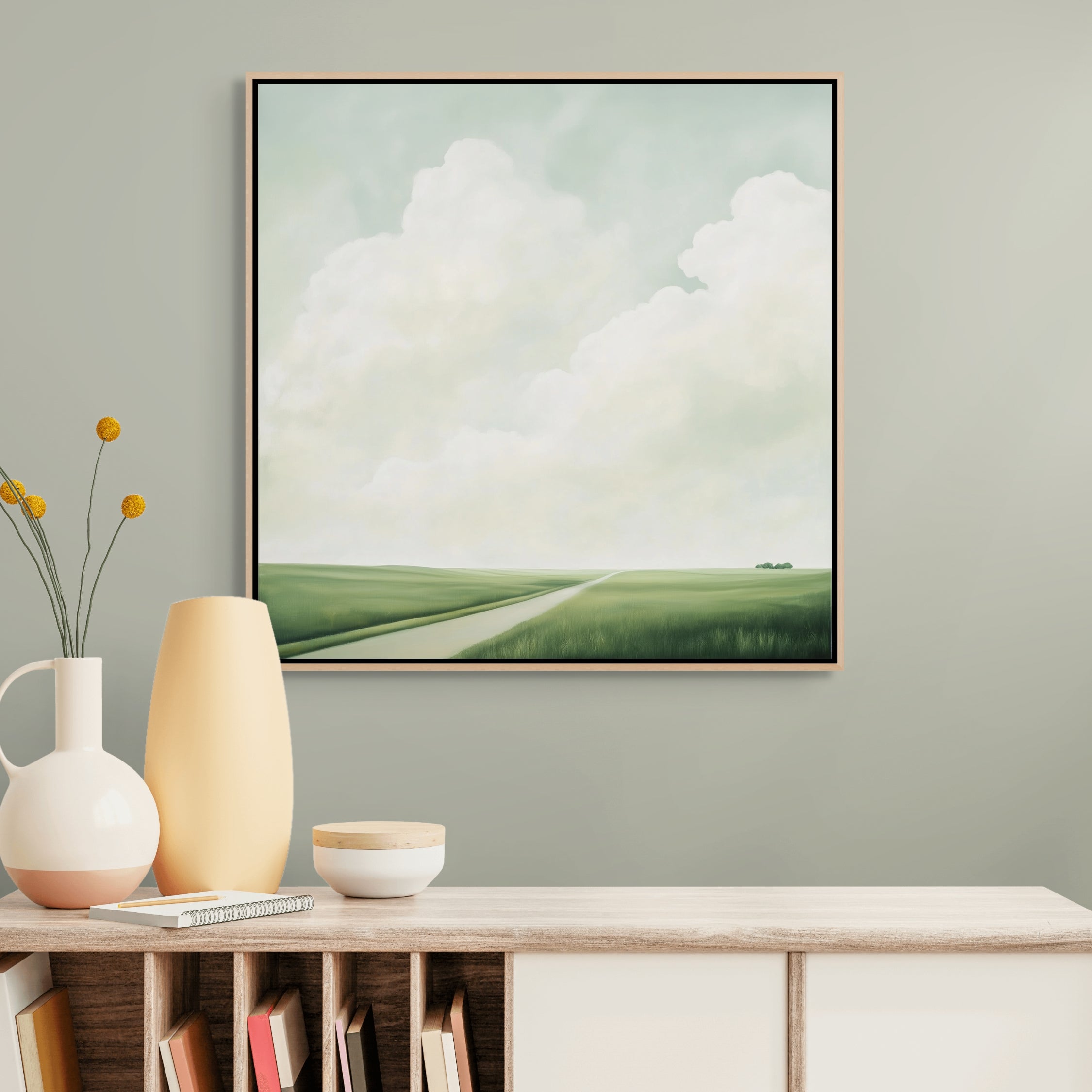 D0158-the-road-home-hand-painted-wall-art-hallway-room-image-room-f-natural