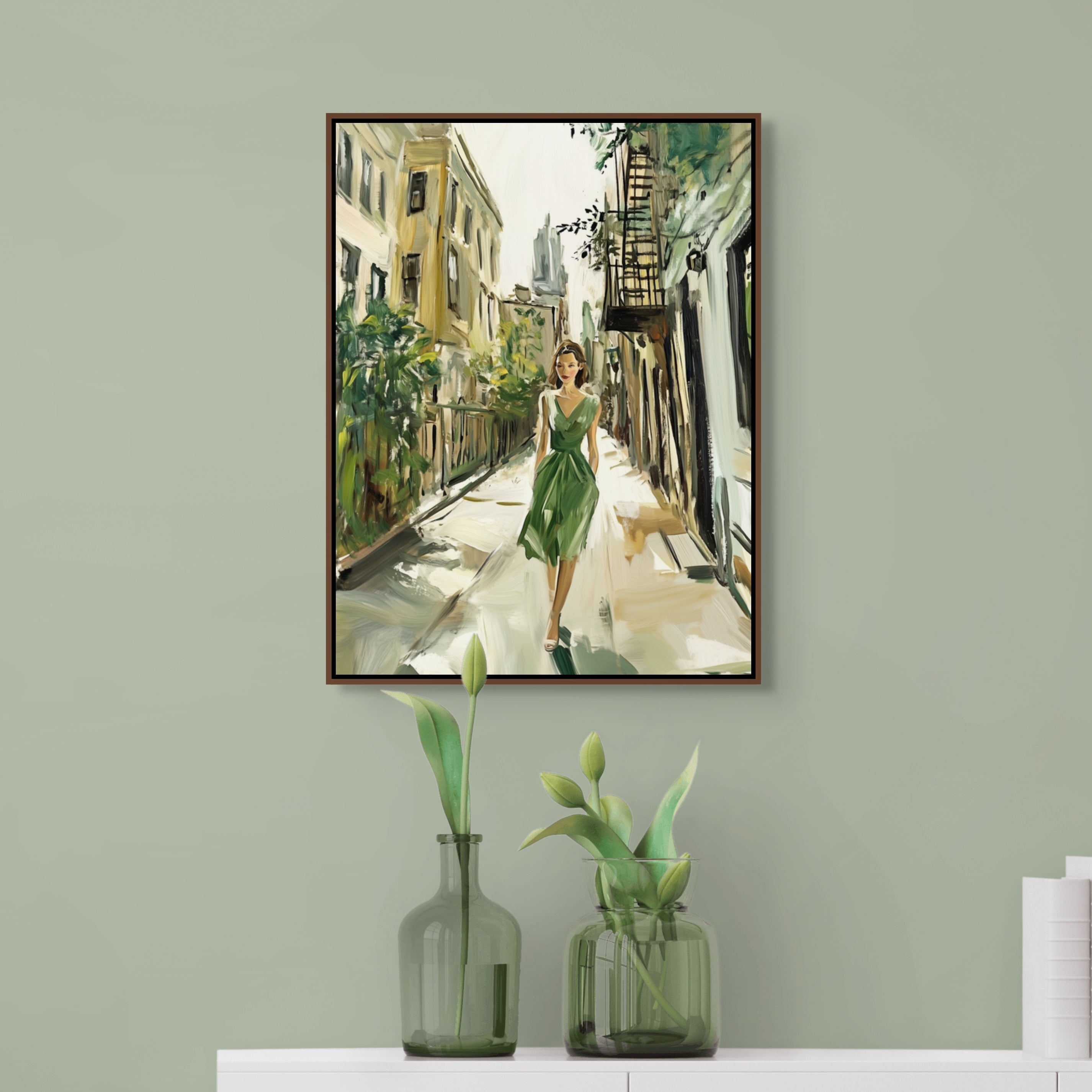 D0159-emerald-city-hand-painted-wall-art-hallway-room-image-room-f-walnut