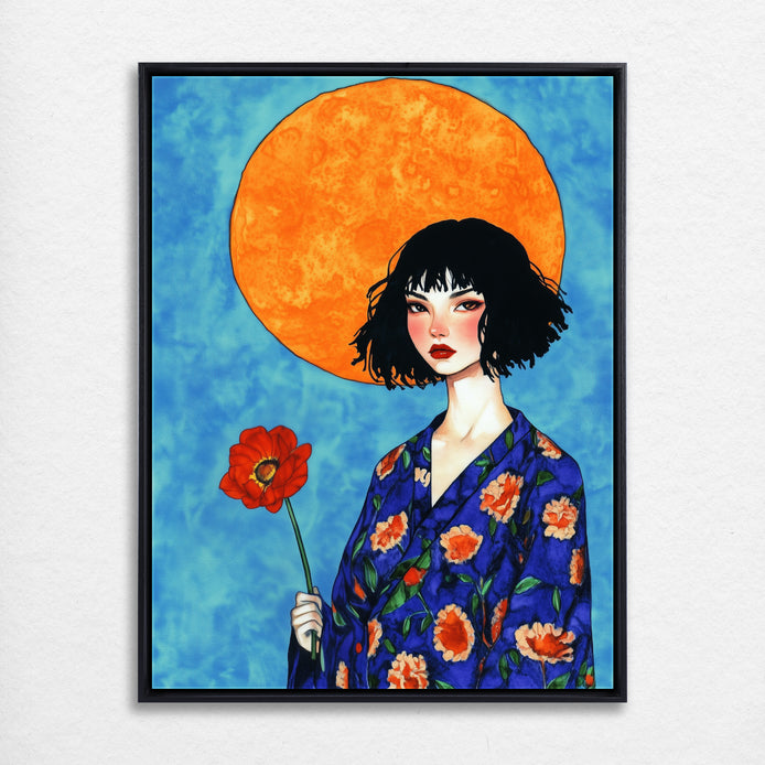 D0163-nonchalant--hand-painted-wall-art_57_3x4-vertical-frame-black.psd