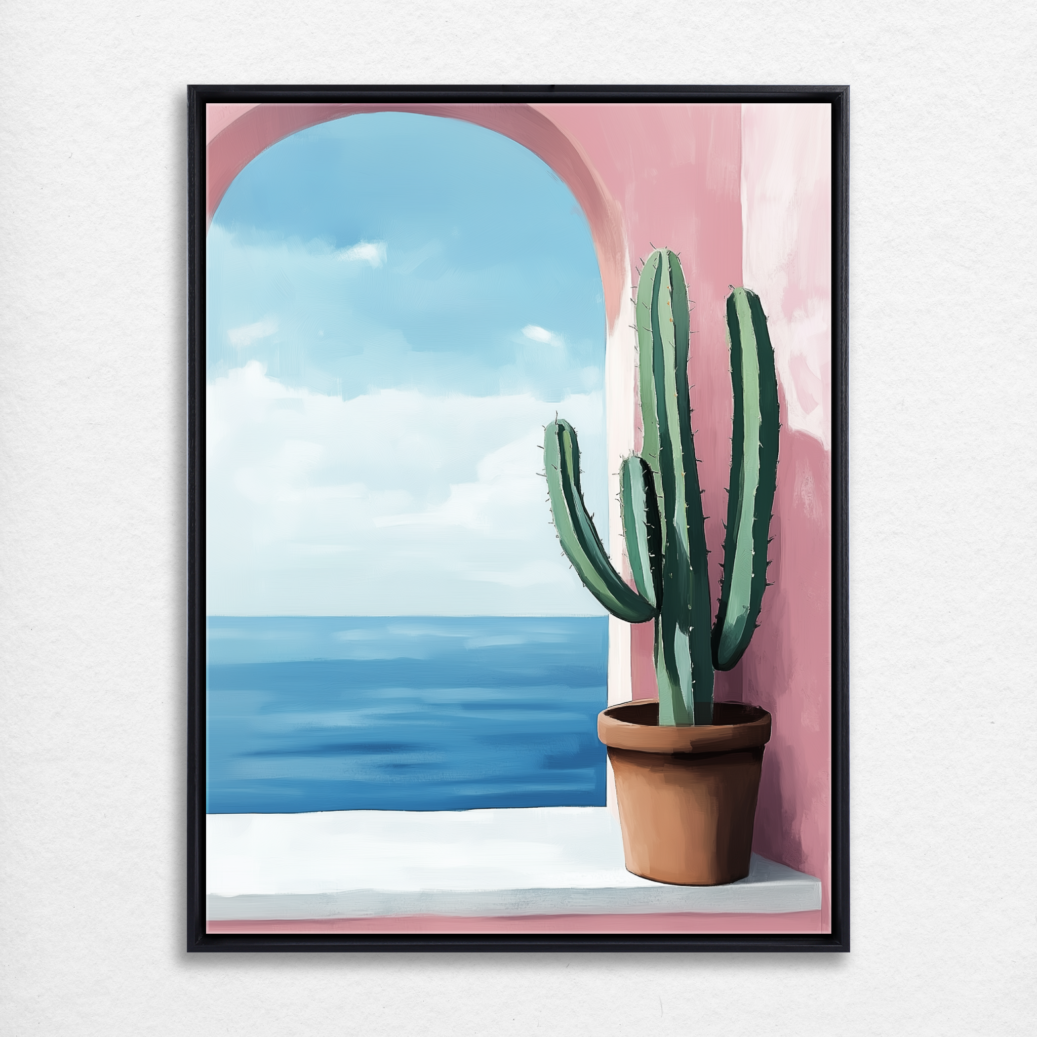 D0166-vacation-view-hand-painted-wall-art_60_3x4-vertical-frame-black.psd