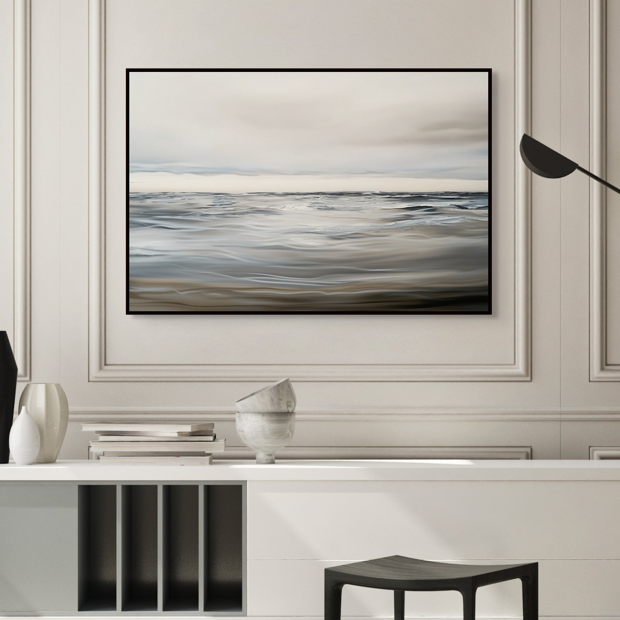D0171-cloudy-water-hand-painted-wall-art-hallway-room-image-room-f-black