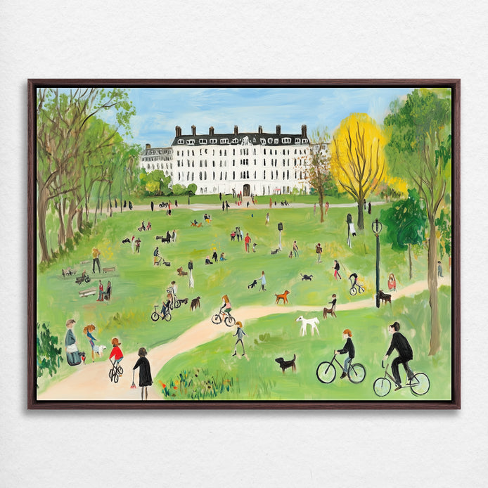 D0175-a-day-in-the-park-hand-painted-wall-art_13_4x3-horizontal-frame-walnut.psd