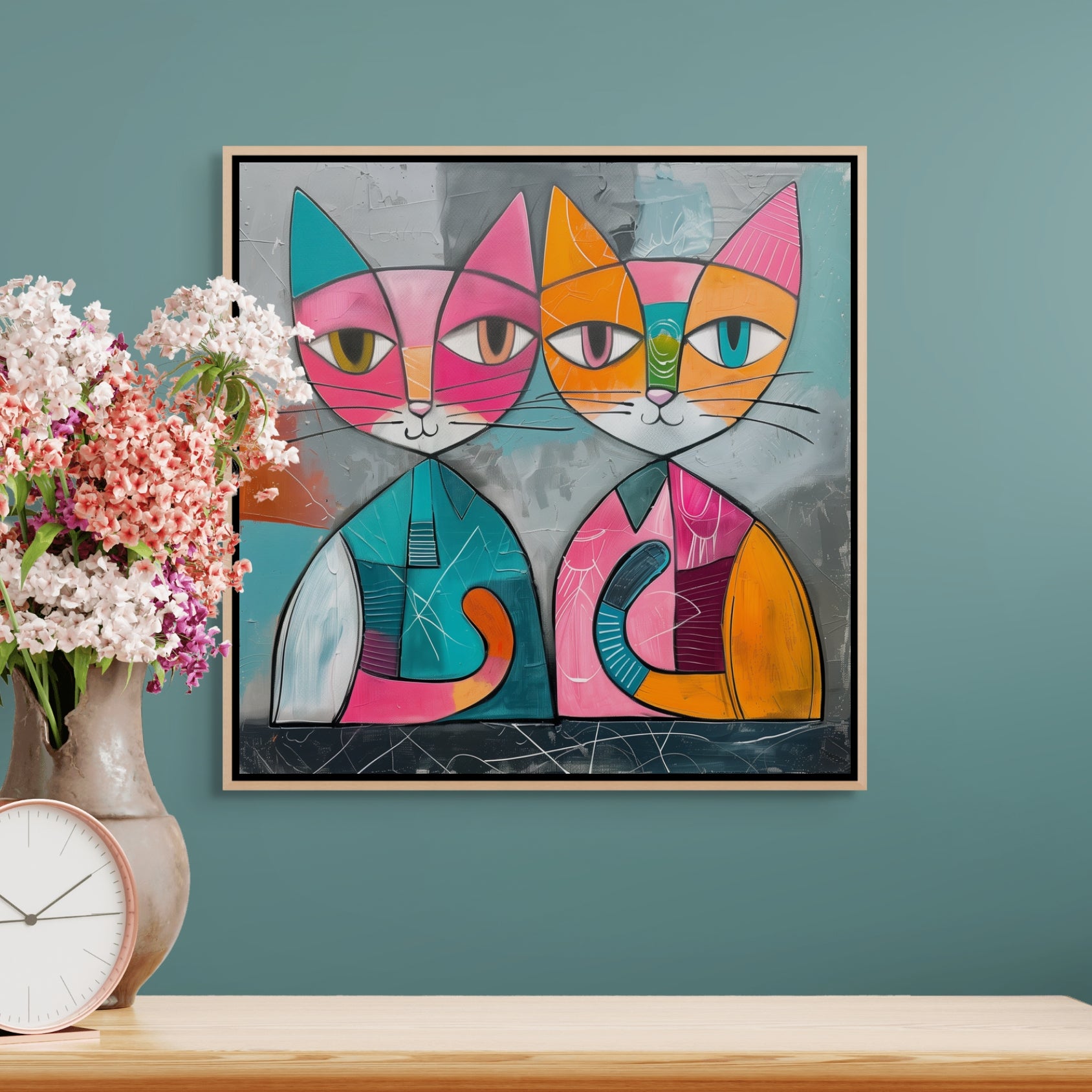 D0176-coy-cuties-hand-painted-wall-art-hallway-room-image-room-f-natural