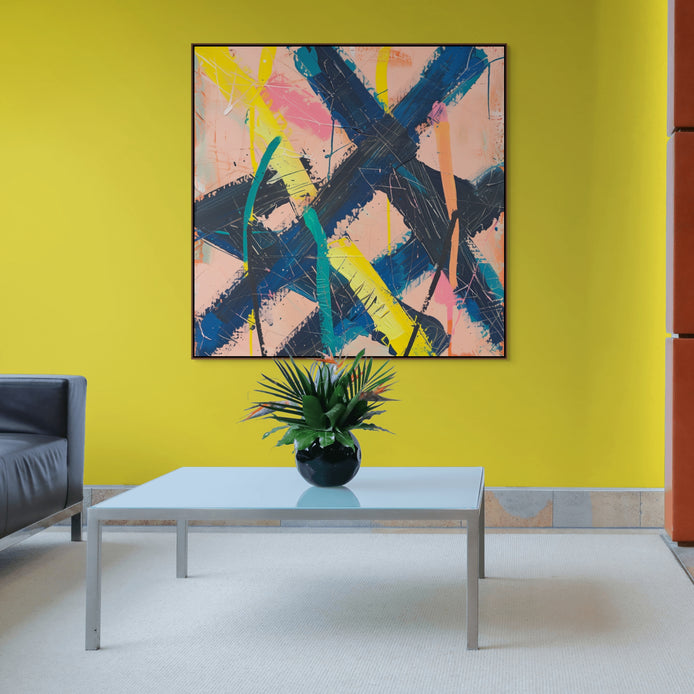 D0177-beneath-the-easel-hand-painted-wall-art-business-room-image