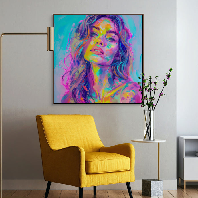 D0178-neon-beauty-hand-painted-wall-art-lounge-room-image-room-f-walnut