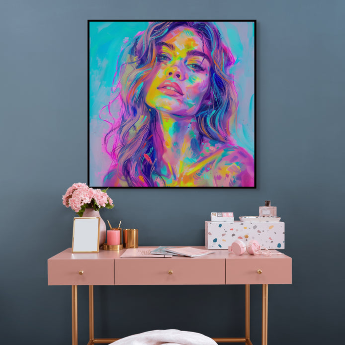 D0178-neon-beauty-hand-painted-wall-art-office-room-image-room-f-black