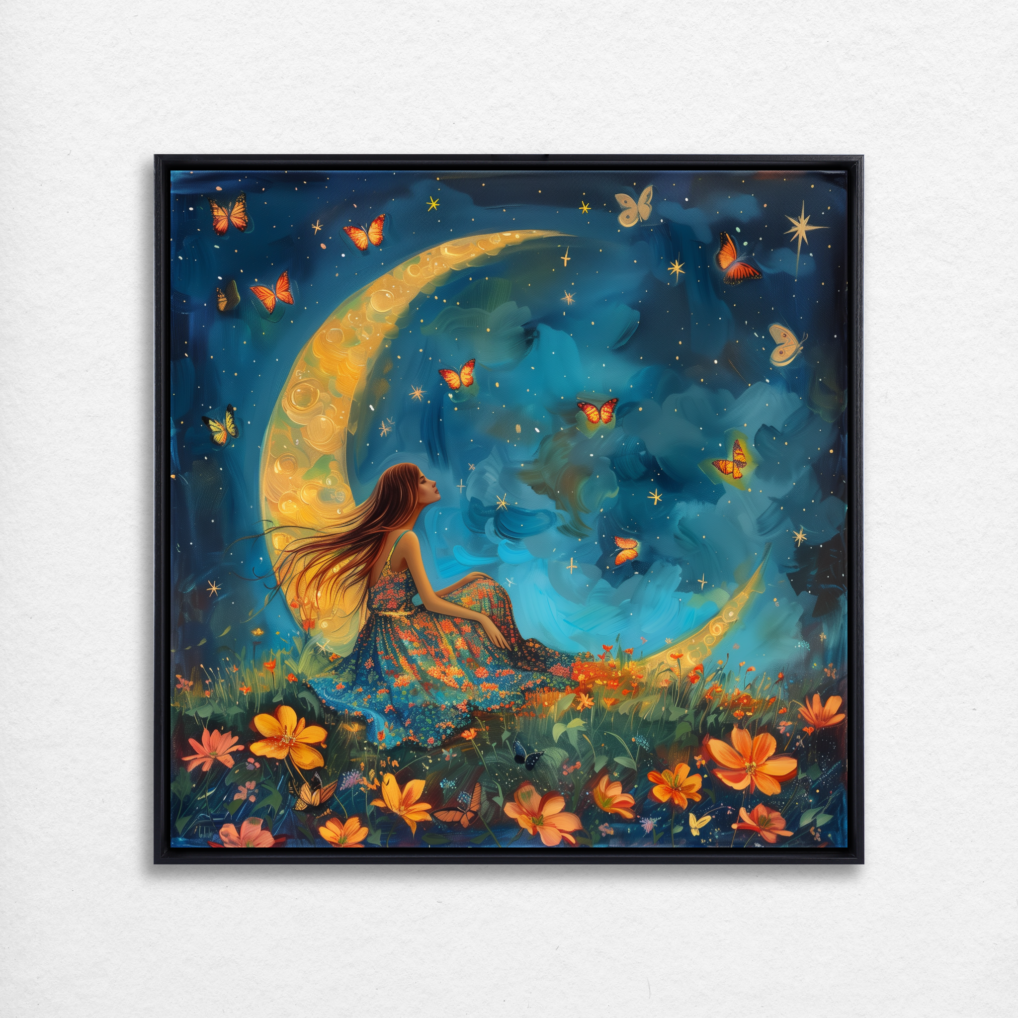 Moonlit Butterfly Garden