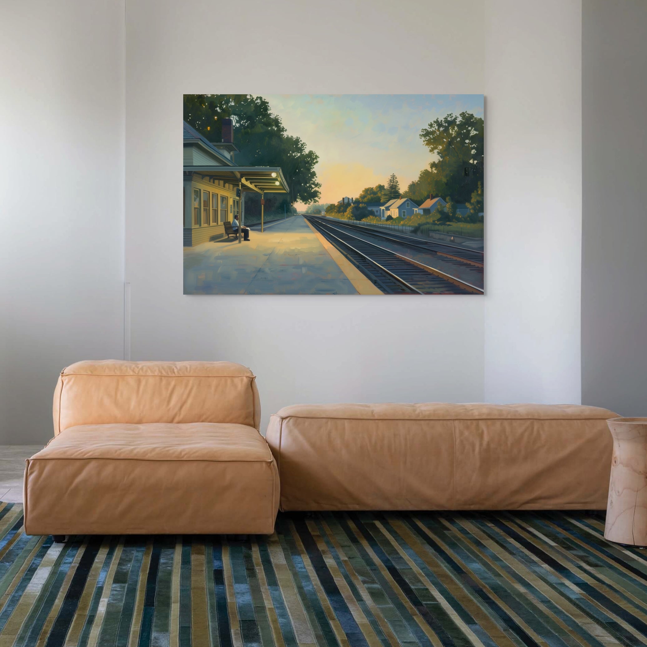 D0180-last-stop-hand-painted-wall-art-living-room-image