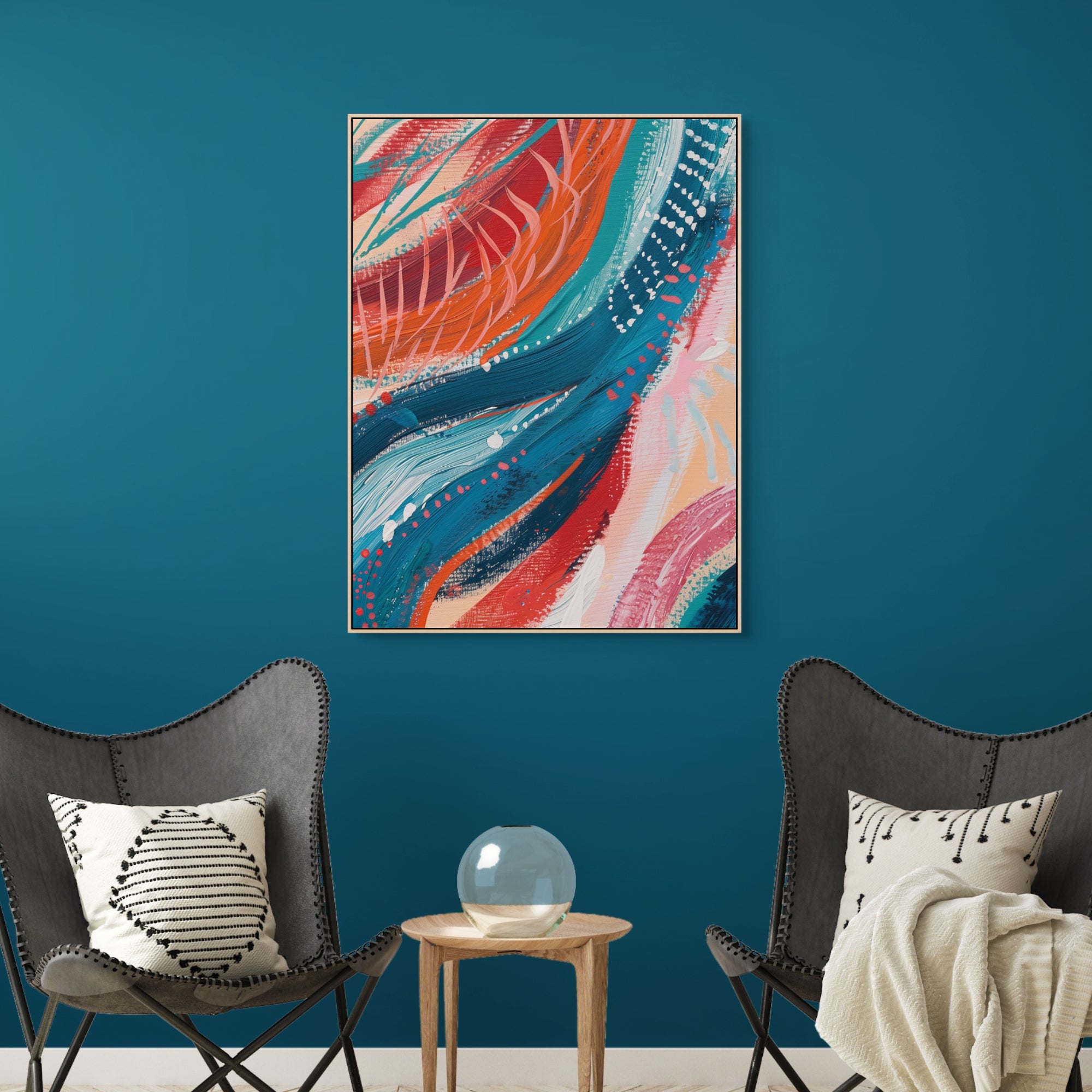D0182-fabric-waves-hand-painted-wall-art-lounge-room-image-room-f-natural