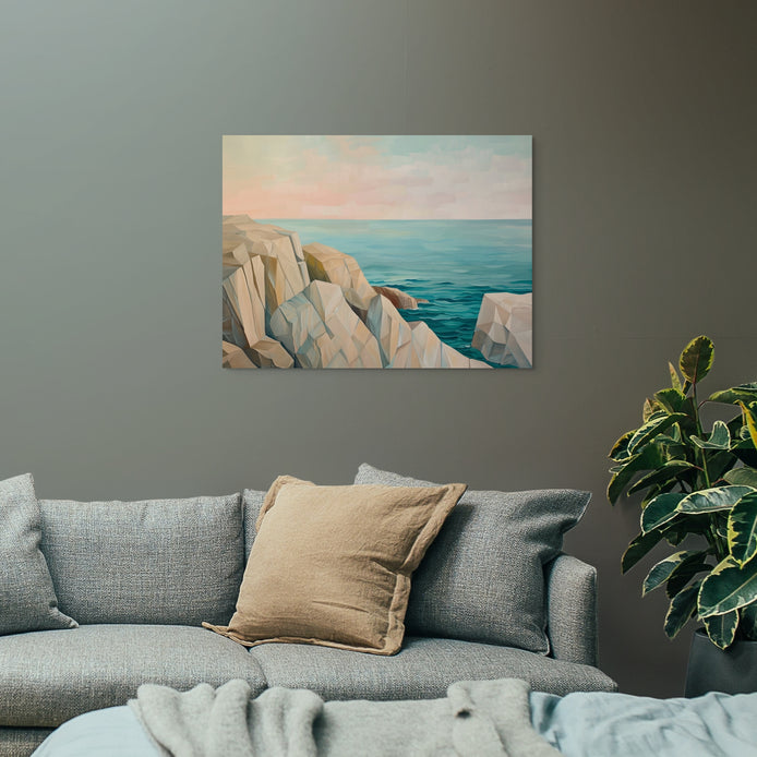 D0183-view-on-the-rocks-hand-painted-wall-art-living-room-image-room-f-wrapped