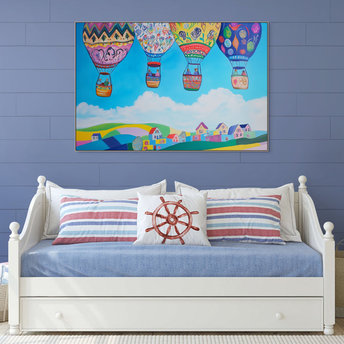 D0192-balloon-parade-hand-painted-wall-art-kids-room-image-room-f-natural