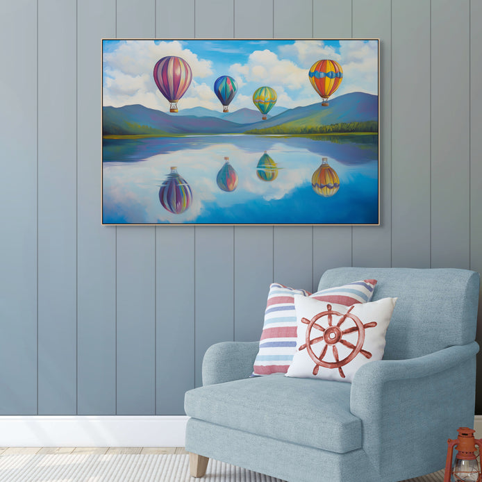 D0193-up-up-and-away-hand-painted-wall-art-kids-room-image