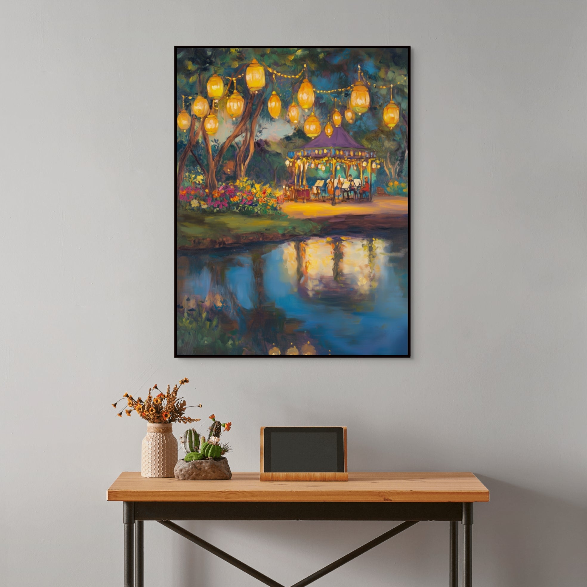 D0197-riverside-serenade-hand-painted-wall-art-hallway-room-image-room-f-black